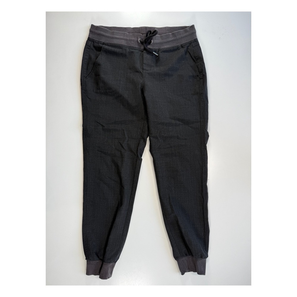 ATHLETA Wool City Jogger Pant Womens 2 Charcoal Gray Ribbed Cuff Slouchy Fit